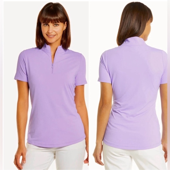 IBKUL Icefil Icikuls Sun Shirt Golf Zip Top - Picture 1 of 9